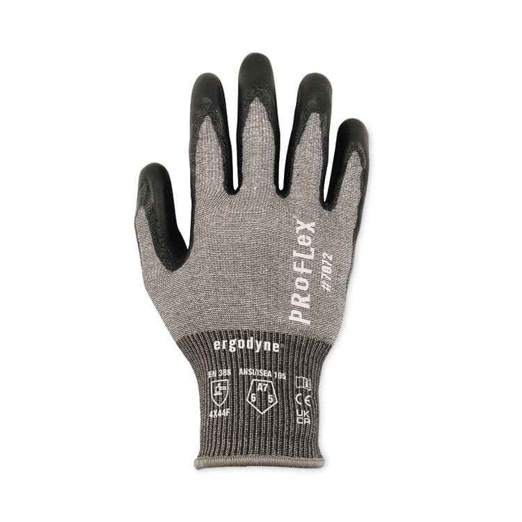 ERGODYNE CORPORATION ProFlex 7072 ANSI A7 Nitrile-Coated CR Gloves, EN388: 4X44F, 9" Long, X-Large, Gray, Pair (EGO10315) thumbnail 2