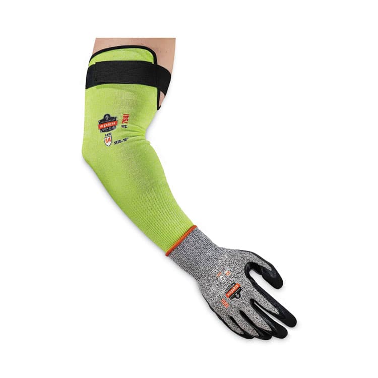 ERGODYNE CORPORATION ProFlex 7941-PR CR Protective Arm Sleeve, 18", Lime, 144 Pairs/Carton (EGO17947) thumbnail 3