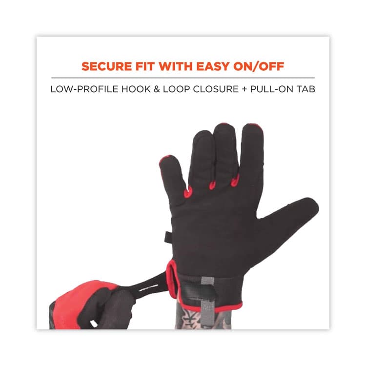ERGODYNE CORPORATION ProFlex 812CR6 ANSI A6 Utility and CR Gloves, EN388: 2543E, 9" Long, Medium, Black, Pair (EGO17923) thumbnail 3
