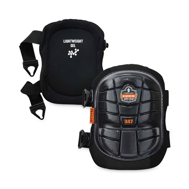 ERGODYNE CORPORATION ProFlex 347 Lightweight Gel Knee Pads, Long Cap, One Size Fits Most, Pair (EGO18447)