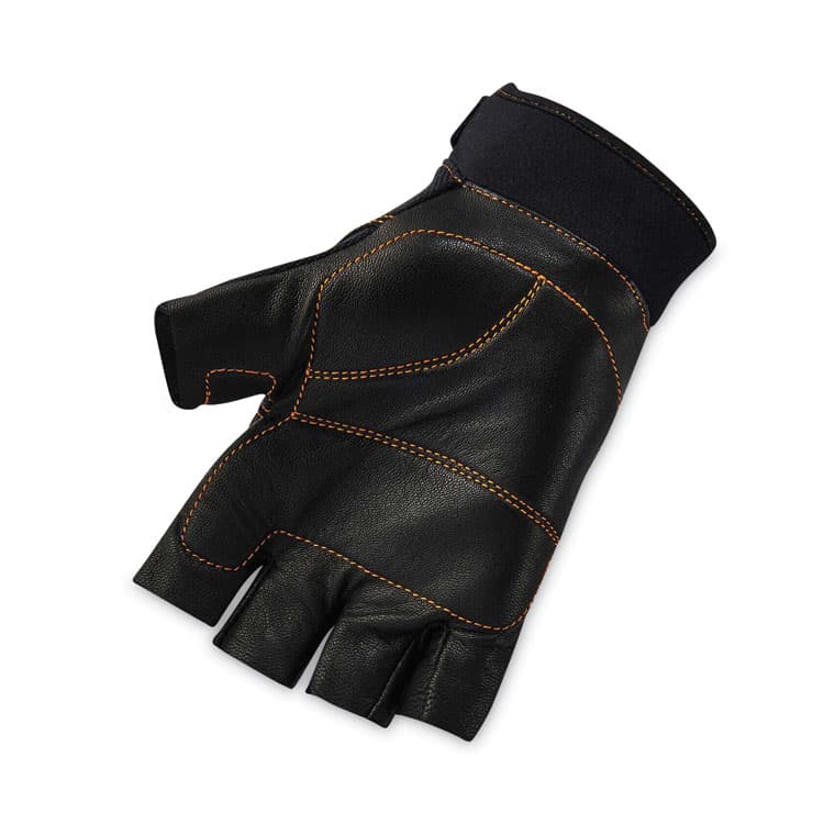 ERGODYNE CORPORATION ProFlex 901 Half-Finger Leather Impact Gloves, EN388: 3122X, Small, Black, Pair (EGO17782) thumbnail 2