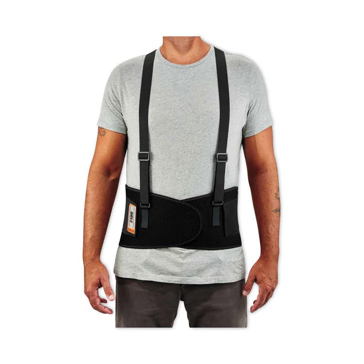 ERGODYNE CORPORATION ProFlex 100 Economy Spandex Back Support Brace, X-Large, 38" to 42" Waist, Black (EGO11385) thumbnail 3