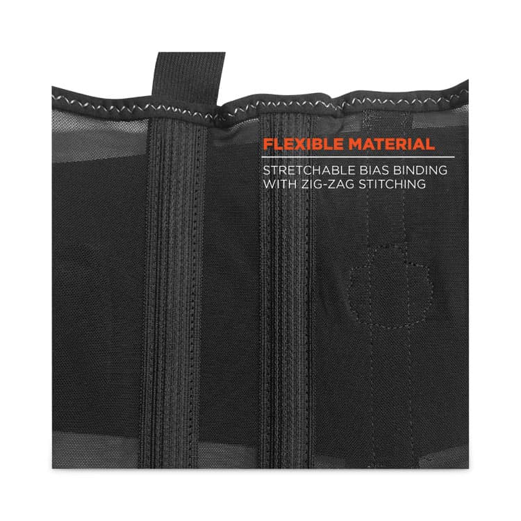 ERGODYNE CORPORATION ProFlex 100HV Economy Hi-Vis Spandex Back Support Brace, 4X-Large, 52" to 58" Waist, Black/Orange (EGO11888) thumbnail 2