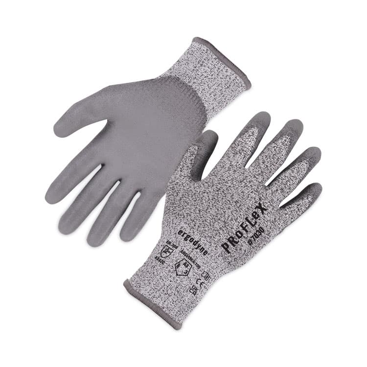 ERGODYNE CORPORATION ProFlex 7030 ANSI A3 PU Coated CR Gloves, EN388: 4X42C, 9" Long, XX-Large, Gray, 12 Pairs (EGO10456)