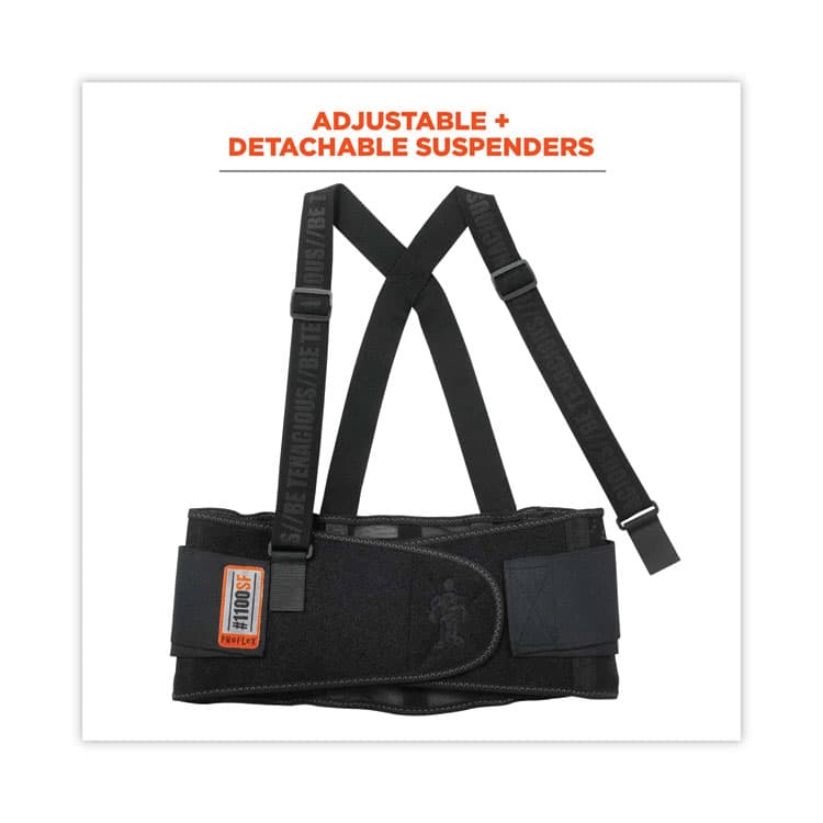 ERGODYNE CORPORATION ProFlex 1100SF Standard Spandex Back Support Brace, 2X-Large, 42" to 46" Waist, Black (EGO11606) thumbnail 2