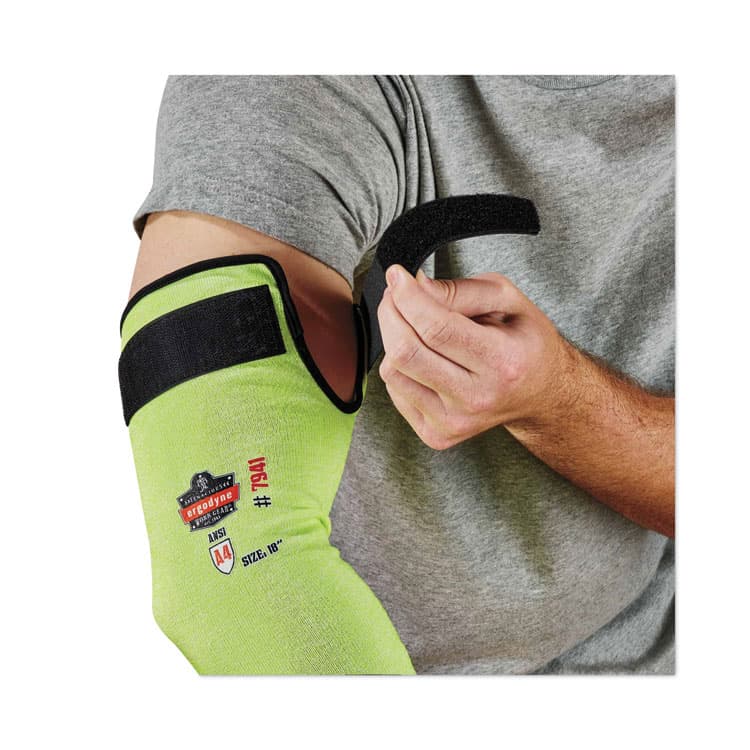 ERGODYNE CORPORATION ProFlex 7941-PR CR Protective Arm Sleeve, 18", Lime, 144 Pairs/Carton (EGO17947) thumbnail 4