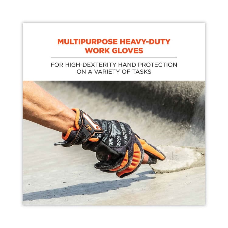 ERGODYNE CORPORATION ProFlex 812 Standard Mechanics Gloves, 9" Long, XX-Large, Black, Pair (EGO17176) thumbnail 2