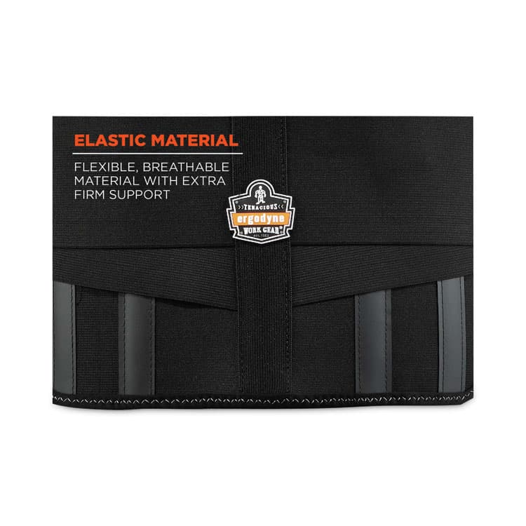 ERGODYNE CORPORATION ProFlex 1600 Standard Elastic Back Support Brace, 4X-Large, 52" to 58" Waist, Black (EGO11108) thumbnail 2