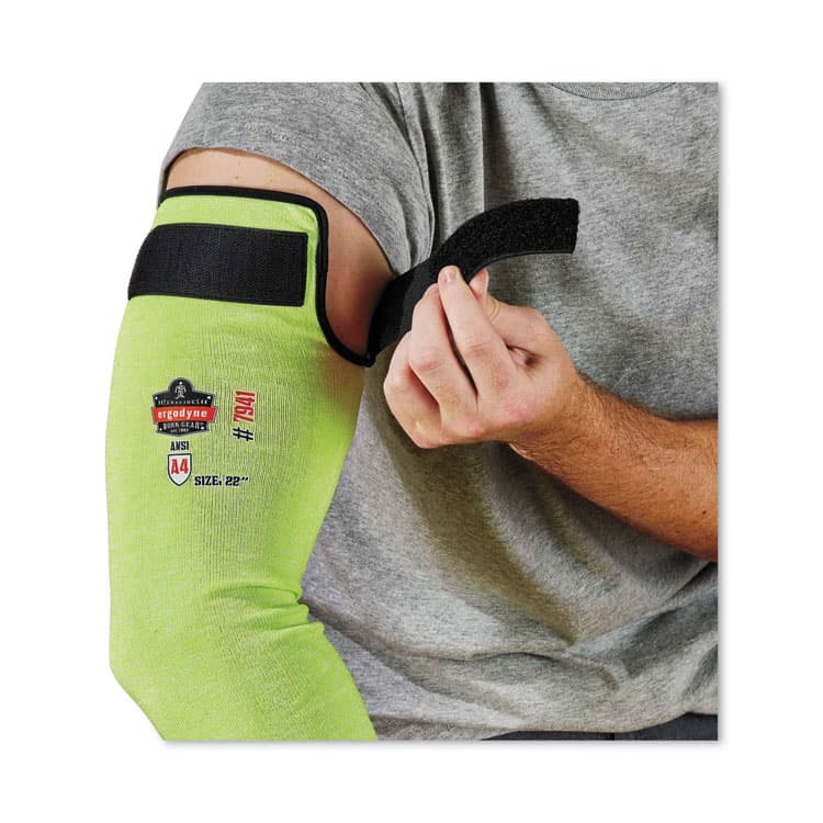 ERGODYNE CORPORATION ProFlex 7941-PR CR Protective Arm Sleeve, 22", Lime, Pair (EGO17945) thumbnail 3