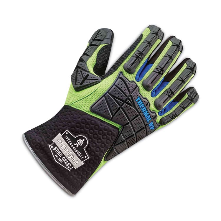ERGODYNE CORPORATION ProFlex 925WP Performance Dorsal Impact-Reducing Thermal Waterproof Gloves, EN388: 3323XP, Medium, Black/Lime, Pair (EGO18103) thumbnail 3