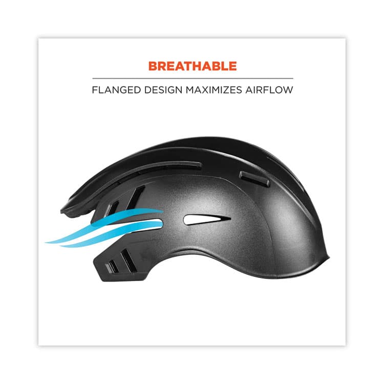 ERGODYNE CORPORATION Skullerz 8950 Bump Cap Hat, Short Brim, Lime (EGO23333) thumbnail 4