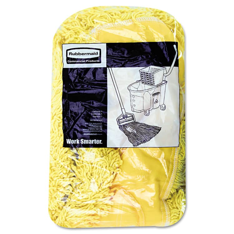 RUBBERMAID COMMERCIAL PROD. Trapper Commercial Dust Mop, Looped-end Launderable, 5" x 24", Yellow (RCPJ15300YEL) thumbnail 3