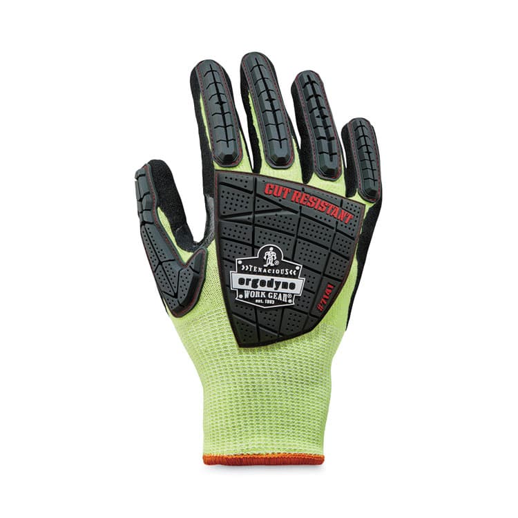 ERGODYNE CORPORATION ProFlex 7141 ANSI A4 DIR Nitrile-Coated CR Gloves, EN388: 4X42DP, 9" Long, Large, Lime, Pair (EGO17914) thumbnail 3