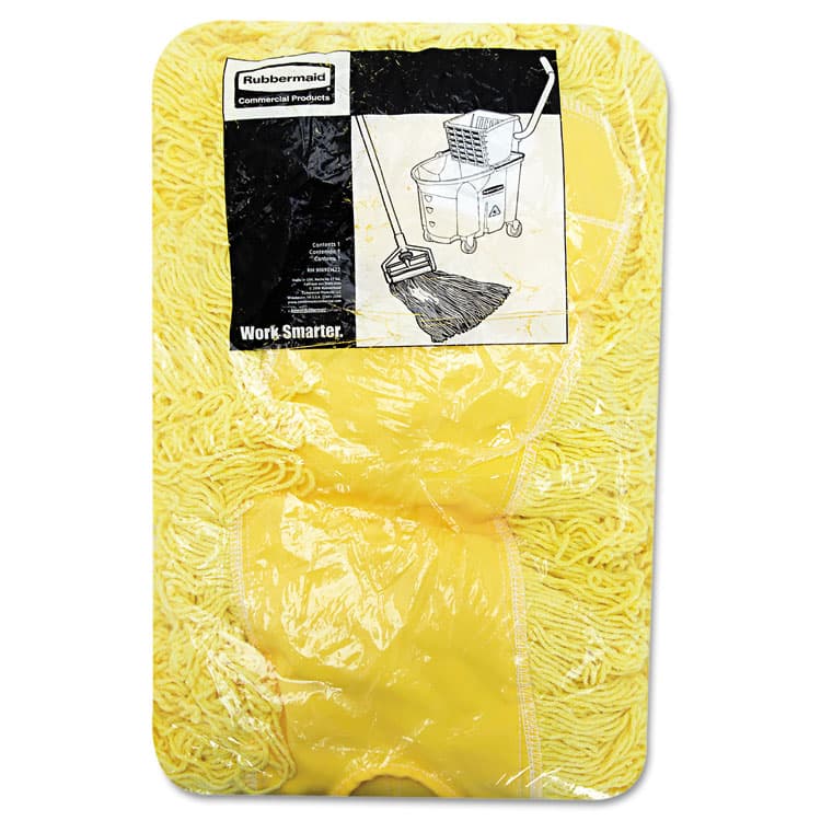 RUBBERMAID COMMERCIAL PROD. Trapper Commercial Dust Mop, Looped-end Launderable, 5" x 48", Yellow (RCPJ15700YEL) thumbnail 3