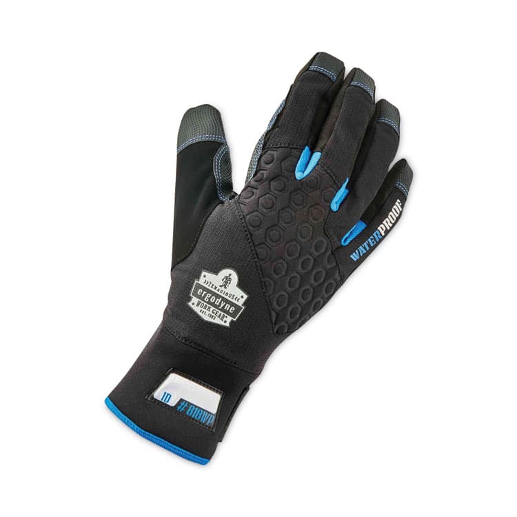 ERGODYNE CORPORATION ProFlex 818WP Thermal WP Gloves with Tena-Grip, EN388: 3423X, 9" Long, Small, Black, Pair (EGO17382) thumbnail 2