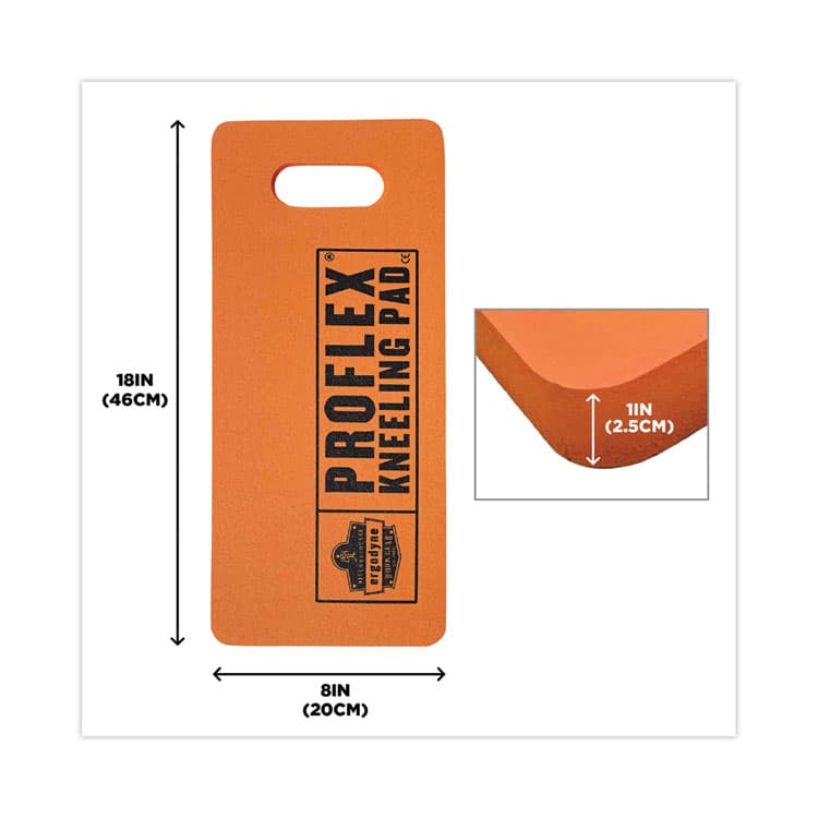ERGODYNE CORPORATION ProFlex 375 Small Foam Kneeling Pad, 1", Small, Orange (EGO18376) thumbnail 3