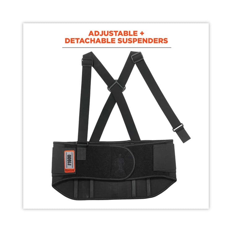 ERGODYNE CORPORATION ProFlex 1600 Standard Elastic Back Support Brace, 2X-Large, 42" to 46" Waist, Black (EGO11106) thumbnail 2