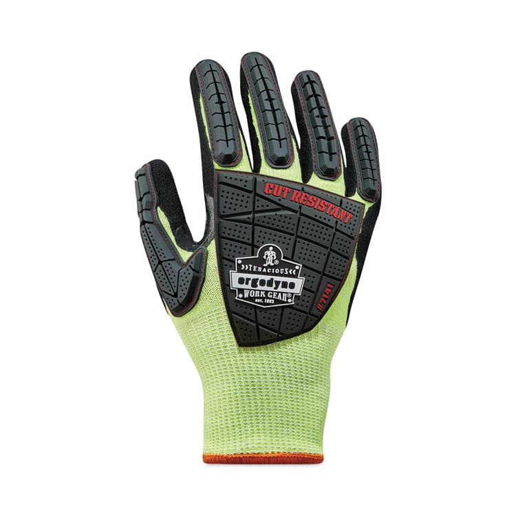 ERGODYNE CORPORATION ProFlex 7141 ANSI A4 DIR Nitrile-Coated CR Gloves, EN388: 4X42DP, 9" Long, X-Large, Lime, 72 Pairs/Carton (EGO17835) thumbnail 4