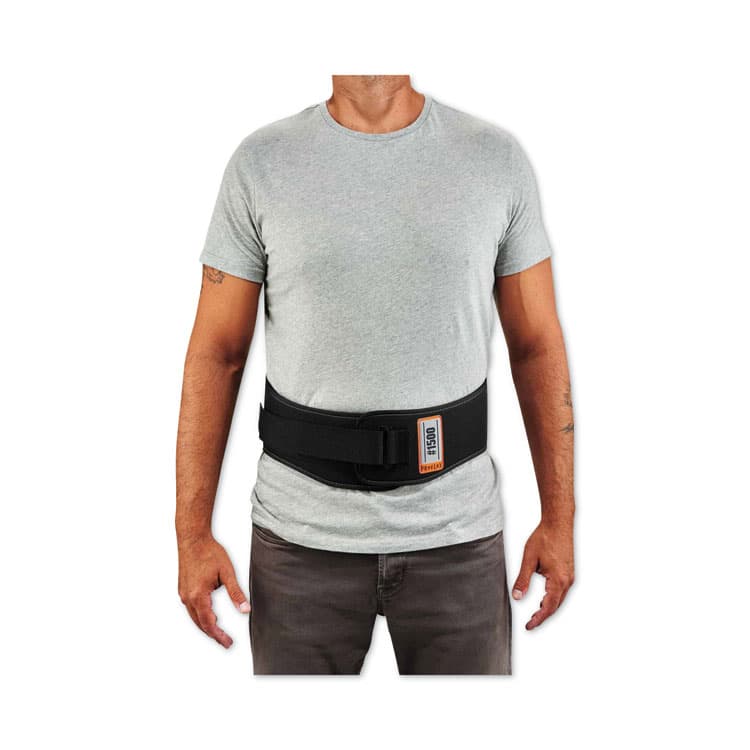 ERGODYNE CORPORATION ProFlex 1500 Weight Lifters Style Back Support Belt, Small, 25" to 30" Waist, Black (EGO11471) thumbnail 3