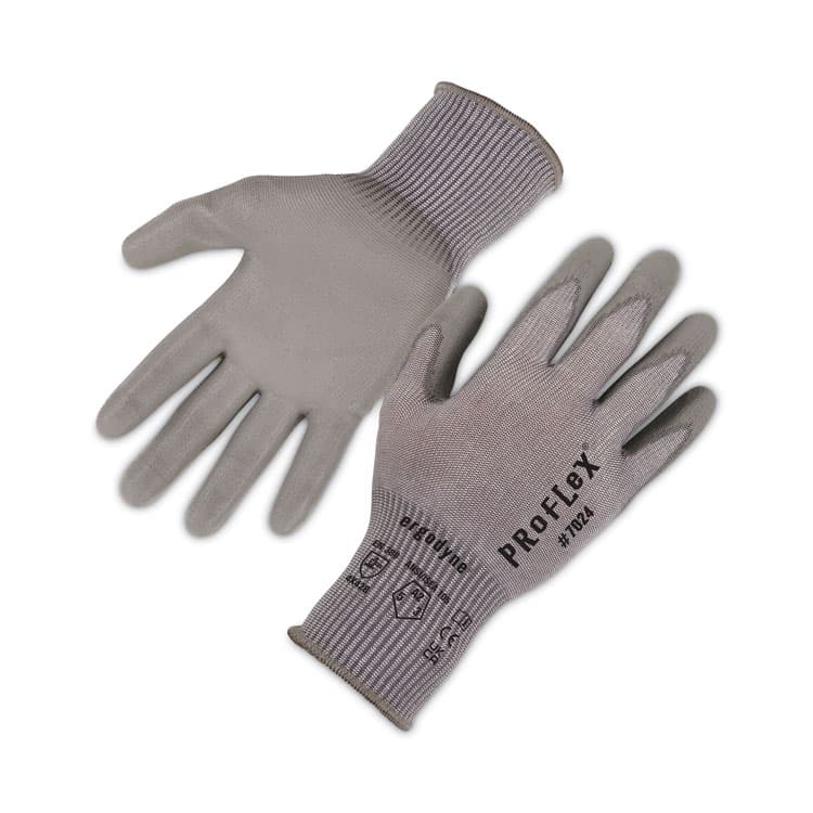 ERGODYNE CORPORATION ProFlex 7024 ANSI A2 PU Coated CR Gloves, EN388: 4X42B, 9" Long, Large, Gray, Pair (EGO10404)