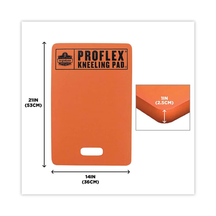 ERGODYNE CORPORATION ProFlex 380 Standard Foam Kneeling Pad, 1", Medium, Orange (EGO18381) thumbnail 4