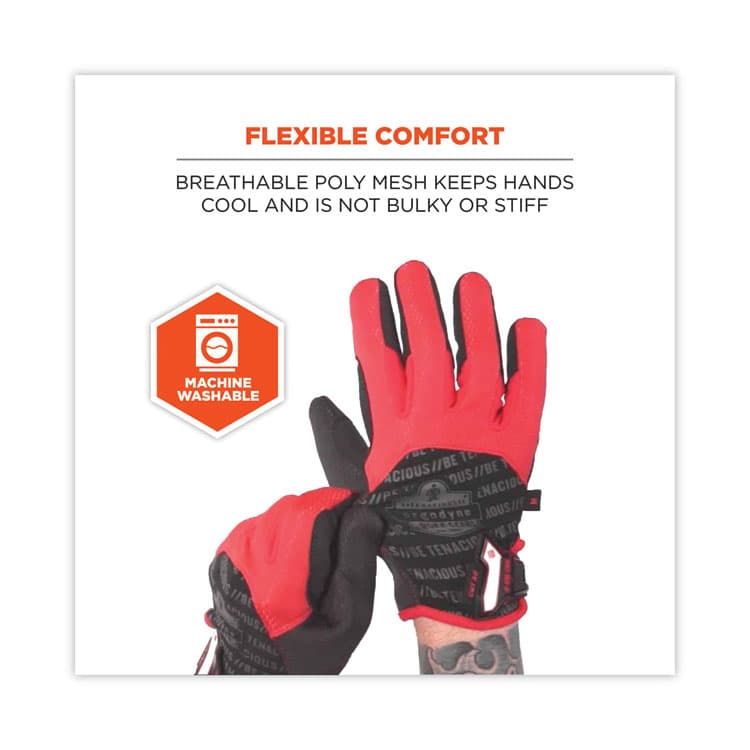 ERGODYNE CORPORATION ProFlex 812CR6 ANSI A6 Utility and CR Gloves, EN388: 2543E, 9" Long, Small, Black, Pair (EGO17922) thumbnail 4