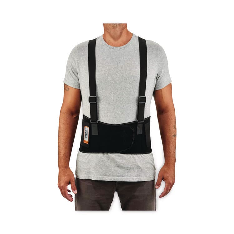 ERGODYNE CORPORATION ProFlex 1650 Economy Elastic Back Support Brace, 3X-Large, 46" to 52" Waist, Black (EGO11097) thumbnail 2