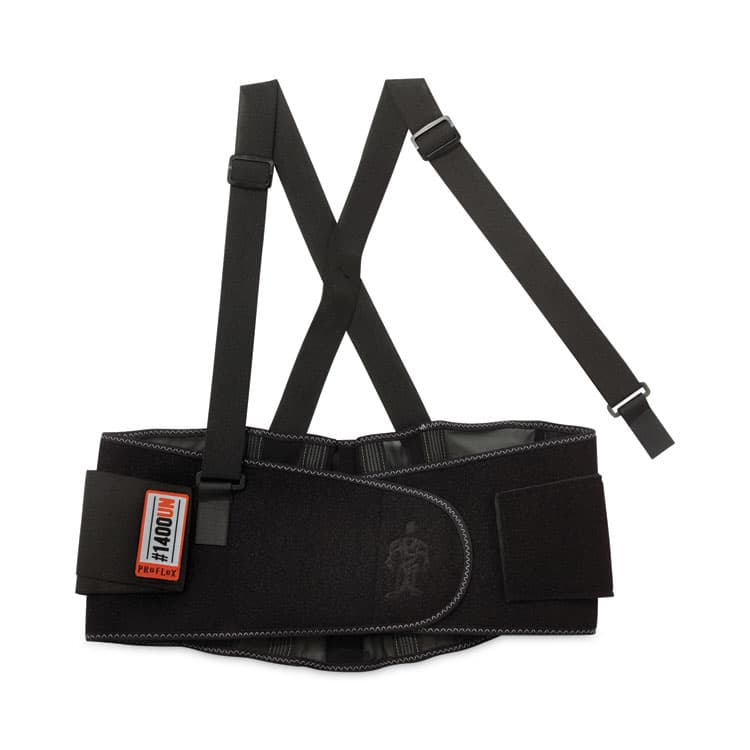 ERGODYNE CORPORATION ProFlex 1400UN Universal Size Back Support Brace, One Size Fits All, 25" to 58" Waist, Black (EGO11400)
