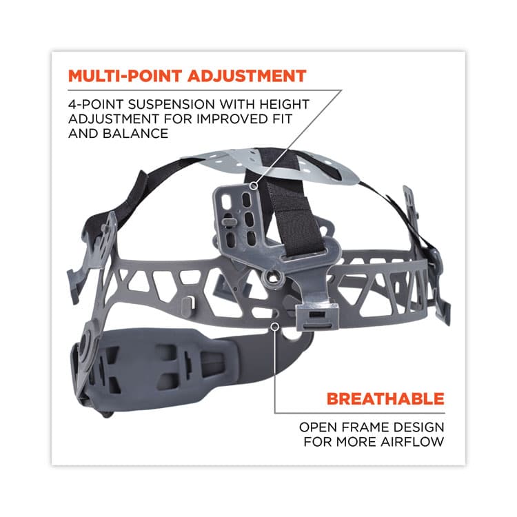 ERGODYNE CORPORATION Skullerz 8970 Class E Hard Hat Cap Style, Orange (EGO60141) thumbnail 3