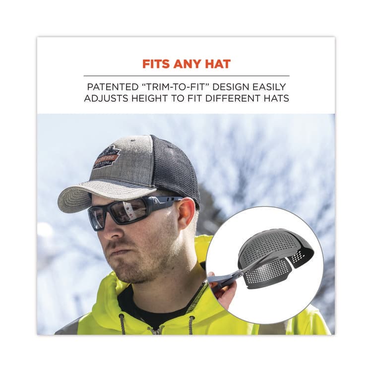 ERGODYNE CORPORATION Skullerz 8945F(x) Universal Bump Cap Insert - Extra Venting, Charcoal (EGO23481) thumbnail 3