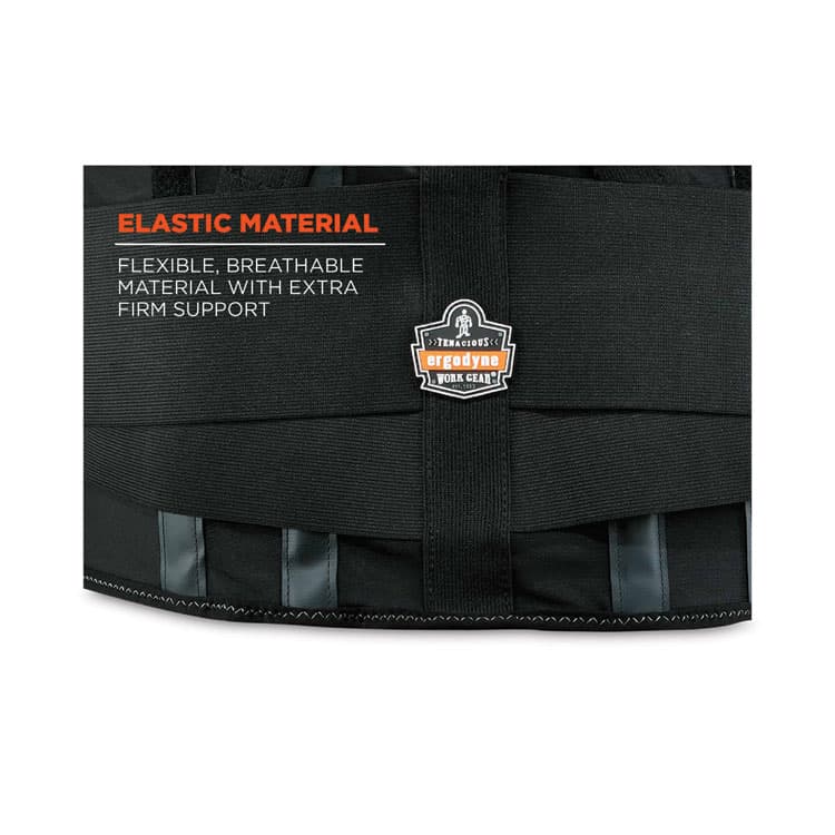 ERGODYNE CORPORATION ProFlex 1400UN Universal Size Back Support Brace, One Size Fits All, 25" to 58" Waist, Black (EGO11400) thumbnail 2