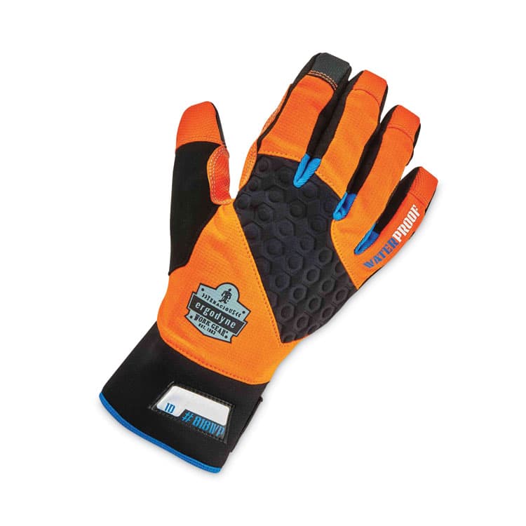 ERGODYNE CORPORATION ProFlex 818WP Thermal WP Gloves with Tena-Grip, EN388: 3423X, 9" Long, Medium, Orange, Pair (EGO17393) thumbnail 3