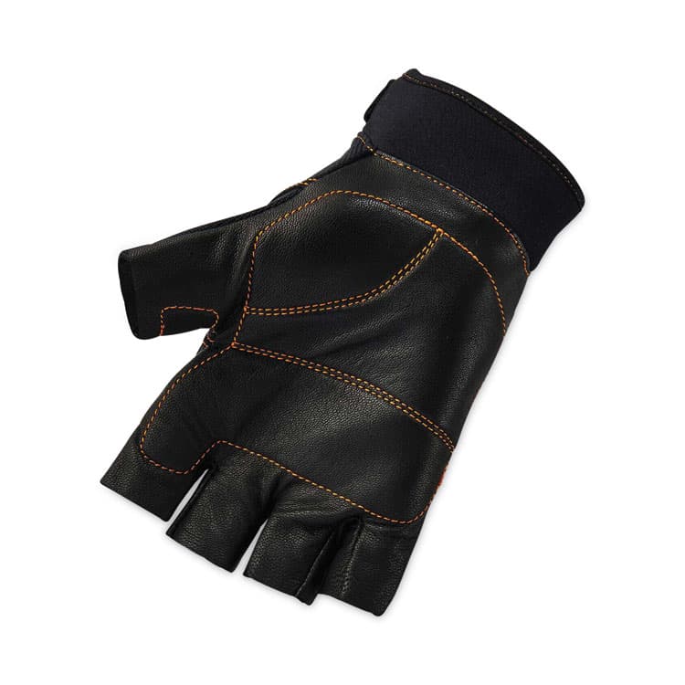 ERGODYNE CORPORATION ProFlex 901 Half-Finger Leather Impact Gloves, EN388: 3122X, X-Large, Black, Pair (EGO17785) thumbnail 2
