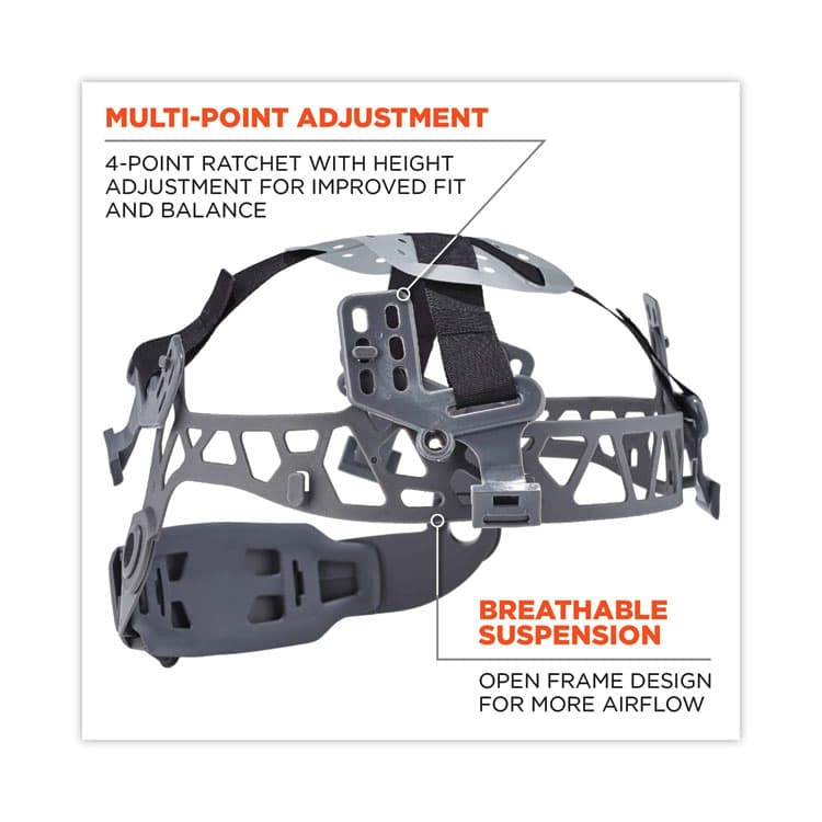 ERGODYNE CORPORATION Skullerz 8971 Class E Hard Hat Full Brim, White (EGO60150) thumbnail 4