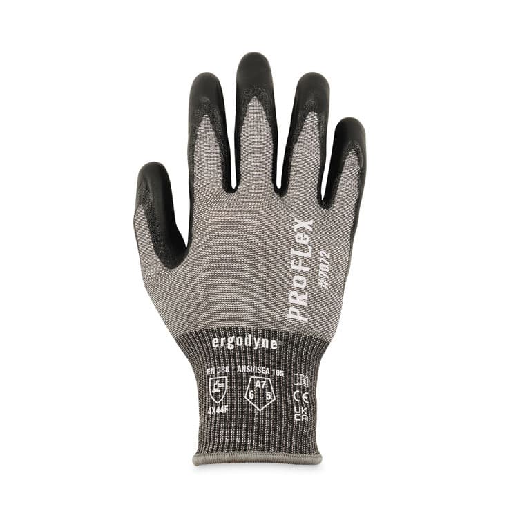 ERGODYNE CORPORATION ProFlex 7072 ANSI A7 Nitrile-Coated CR Gloves, EN388: 4X44F, 9" Long, XX-Large, Gray, 12 Pairs (EGO10306) thumbnail 3