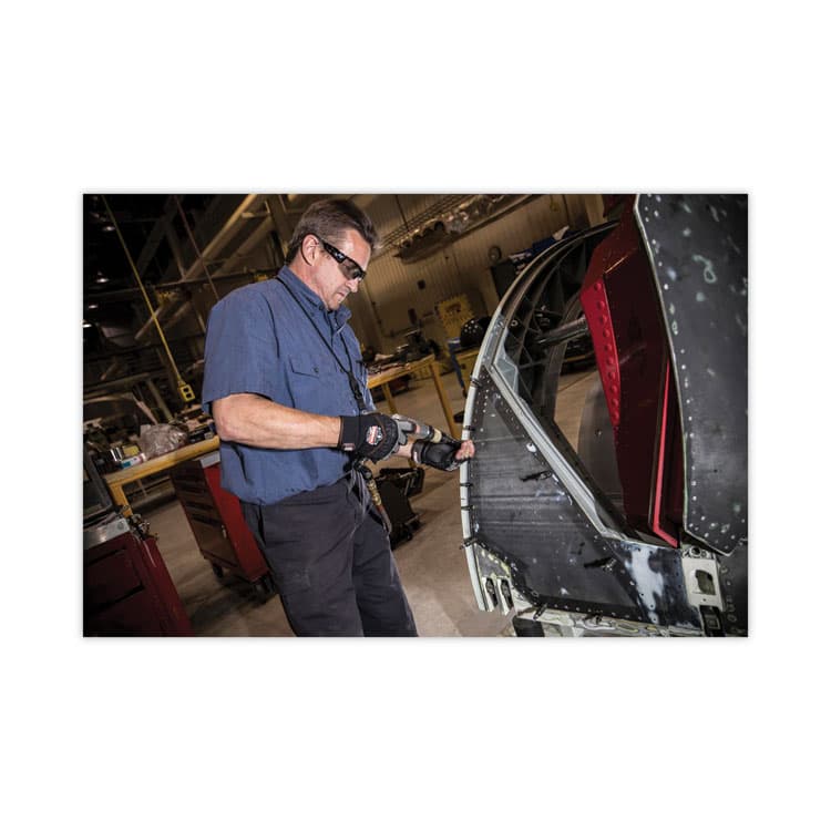 ERGODYNE CORPORATION ProFlex 900 Half-Finger Impact Gloves, EN388: 1121X, XX-Large, Black, Pair (EGO17696) thumbnail 2