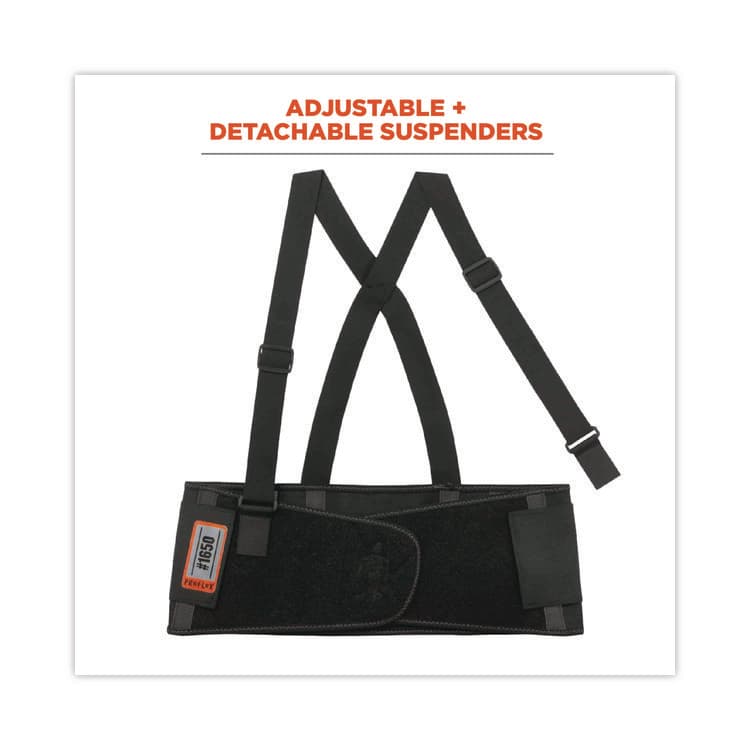 ERGODYNE CORPORATION ProFlex 1650 Economy Elastic Back Support Brace, 3X-Large, 46" to 52" Waist, Black (EGO11097) thumbnail 4