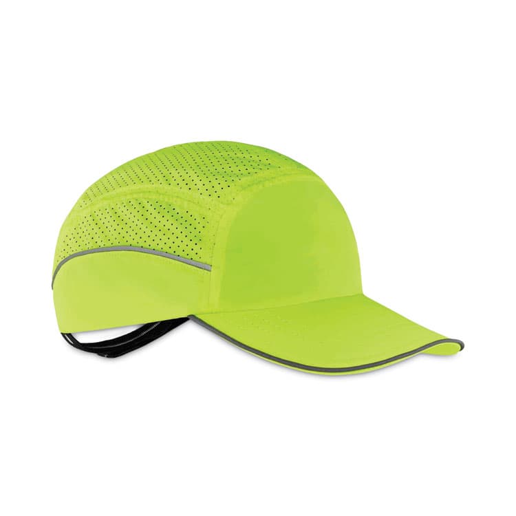 ERGODYNE CORPORATION Skullerz 8955 Lightweight Bump Cap Hat, Long Brim, Lime (EGO23352)