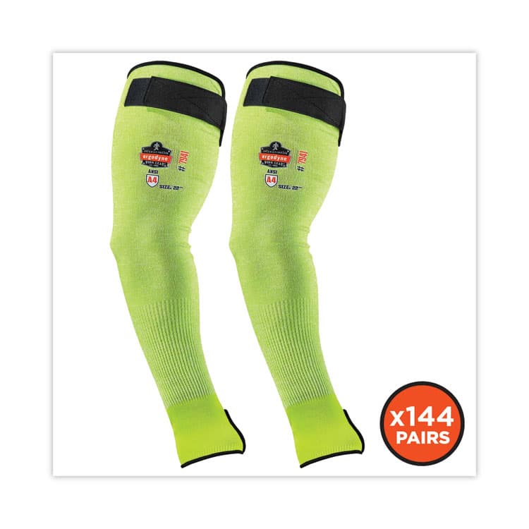 ERGODYNE CORPORATION ProFlex 7941-PR CR Protective Arm Sleeve, 22", Lime, 144 Pairs/Carton (EGO17949) thumbnail 4