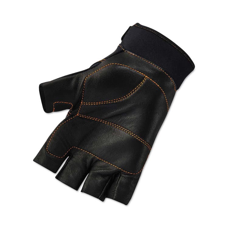 ERGODYNE CORPORATION ProFlex 901 Half-Finger Leather Impact Gloves, EN388: 3122X, Large, Black, Pair (EGO17784) thumbnail 2