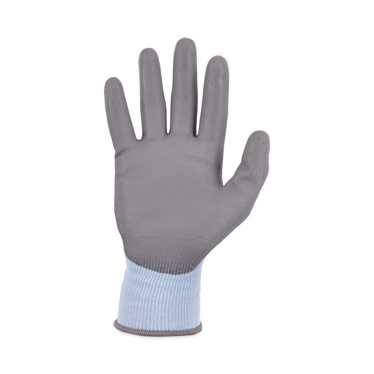 ERGODYNE CORPORATION ProFlex 7025 ANSI A2 PU Coated CR Gloves, EN388: 2X42B, 9" Long, Small, Blue, 12 Pairs (EGO10422) thumbnail 4