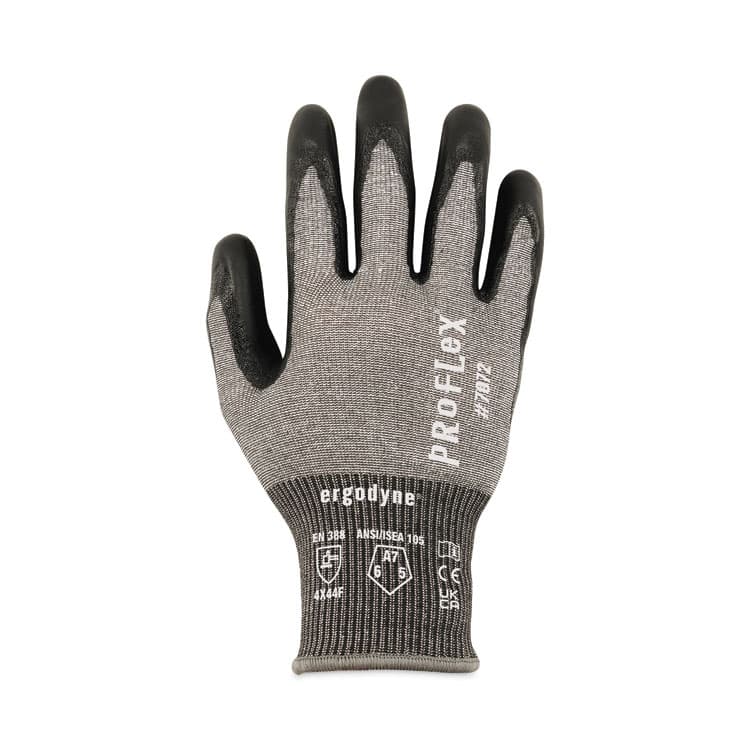 ERGODYNE CORPORATION ProFlex 7072 ANSI A7 Nitrile-Coated CR Gloves, EN388: 4X44F, 9" Long, XX-Large, Gray, Pair (EGO10316) thumbnail 3