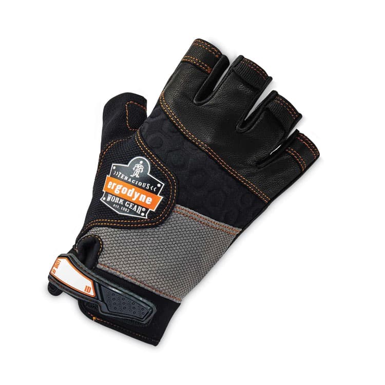 ERGODYNE CORPORATION ProFlex 901 Half-Finger Leather Impact Gloves, EN388: 3122X, X-Large, Black, Pair (EGO17785) thumbnail 4
