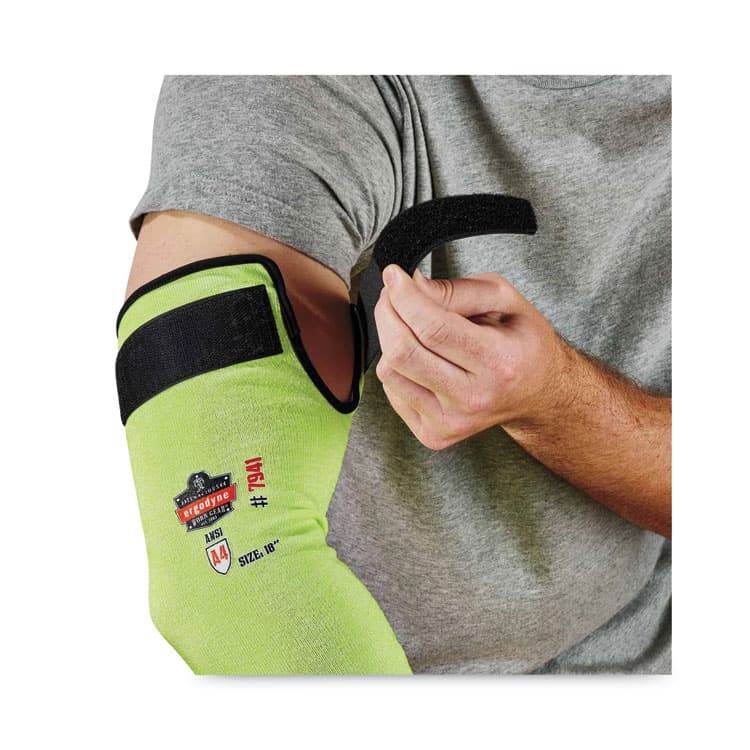 ERGODYNE CORPORATION ProFlex 7941-PR CR Protective Arm Sleeve, 18", Lime, Pair (EGO17943) thumbnail 4