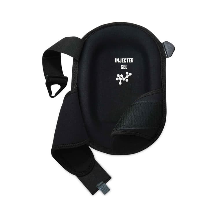 ERGODYNE CORPORATION ProFlex 345 Injected Gel Knee Pads, Long Cap, Hook and Loop Closure, One Size Fits Most, Black, Pair (EGO18445) thumbnail 4