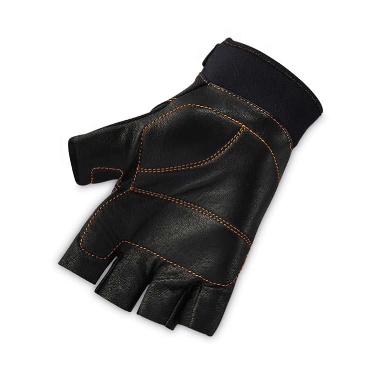 ERGODYNE CORPORATION ProFlex 901 Half-Finger Leather Impact Gloves, EN388: 3122X, XX-Large, Black, Pair (EGO17786) thumbnail 4