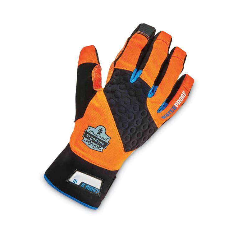 ERGODYNE CORPORATION ProFlex 818WP Thermal WP Gloves with Tena-Grip, EN388: 3423X, 9" Long, Large, Orange, Pair (EGO17394) thumbnail 4