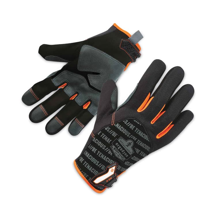 ERGODYNE CORPORATION ProFlex 810 Reinforced Utility Gloves, EN388: 3121X, 9" Long, X-Large, Black, Pair (EGO17225)