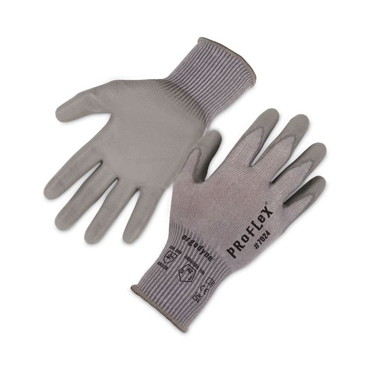 ERGODYNE CORPORATION ProFlex 7024 ANSI A2 PU Coated CR Gloves, EN388: 4X42B, 9" Long, X-Large, Gray, 12 Pairs (EGO10395)