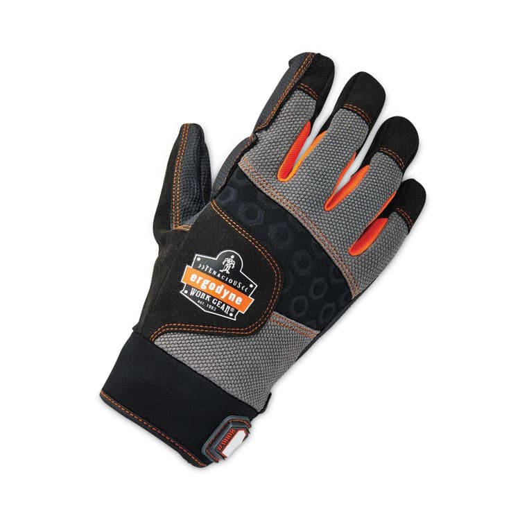 ERGODYNE CORPORATION ProFlex 9002 Certified Full-Finger Anti-Vibration Gloves, EN388: 2121X, Medium, Black, Pair (EGO17703) thumbnail 4